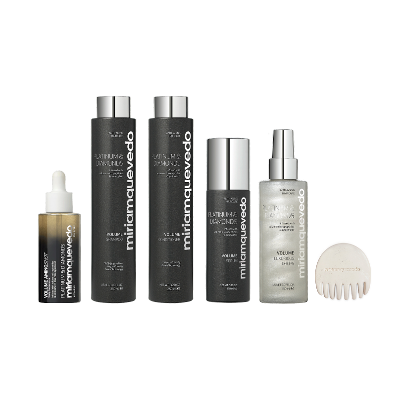 Edición Exclusiva de nuestro Ritual Platinum & Diamonds para aportar volumen al cabello Platinum & Diamonds