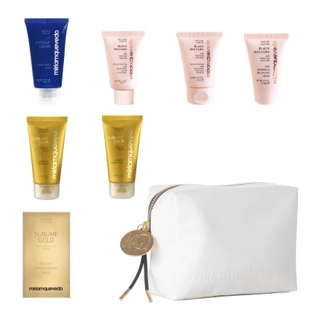 Summer pouch with all the travel-size hair essentials to go with you wherever you go this summer