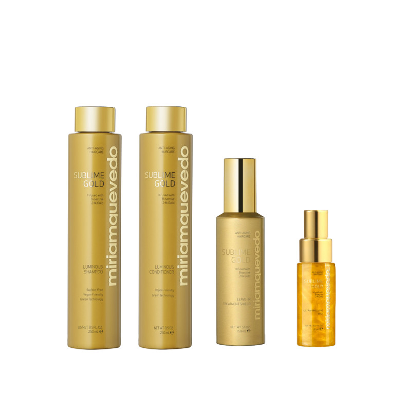 Set ultra-nutritivo para cabello seco, opaco y dañado Sublime Gold