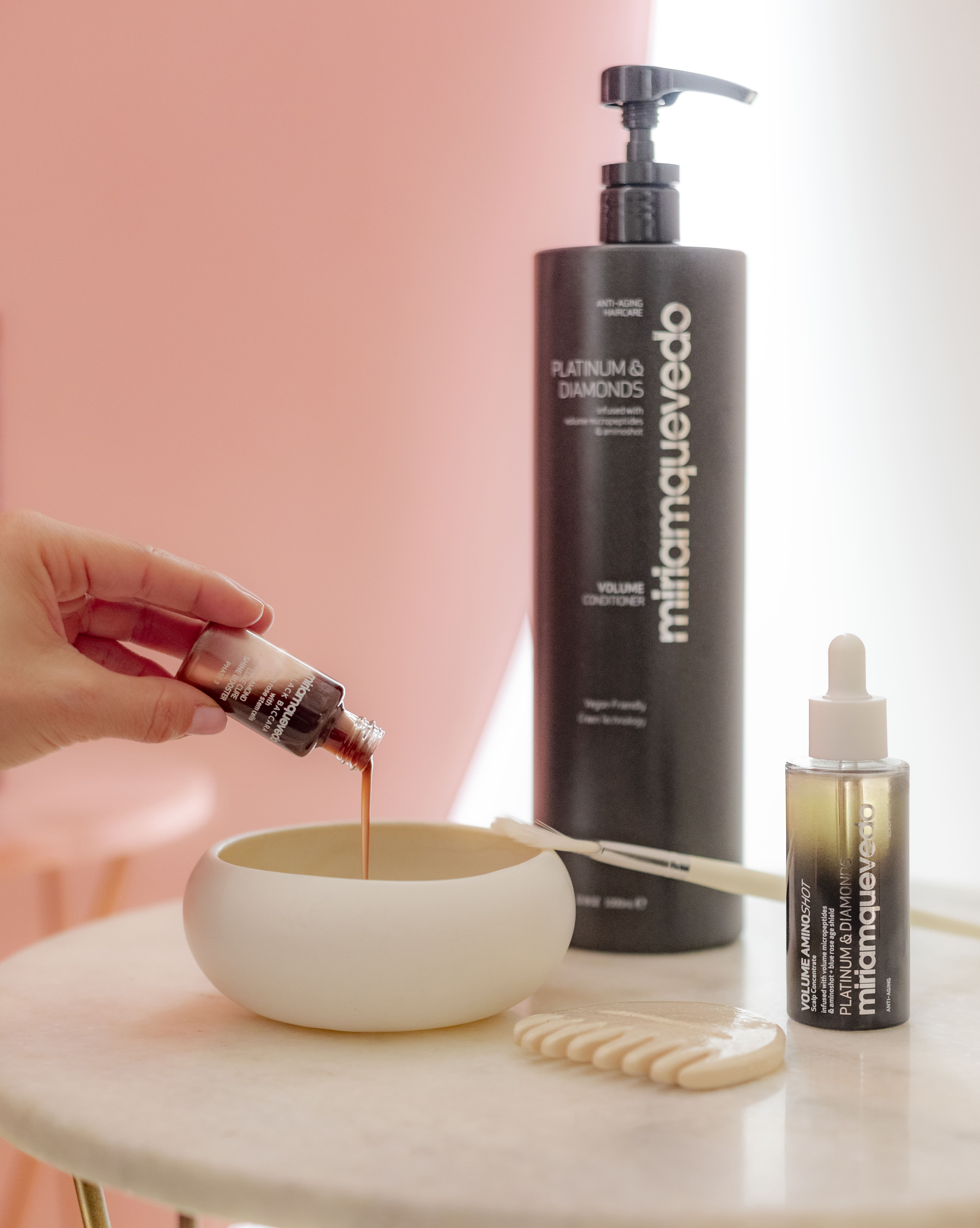 Productos Miriam Quevedo en el Hair Spa Mandarín Oriental de Barcelona
